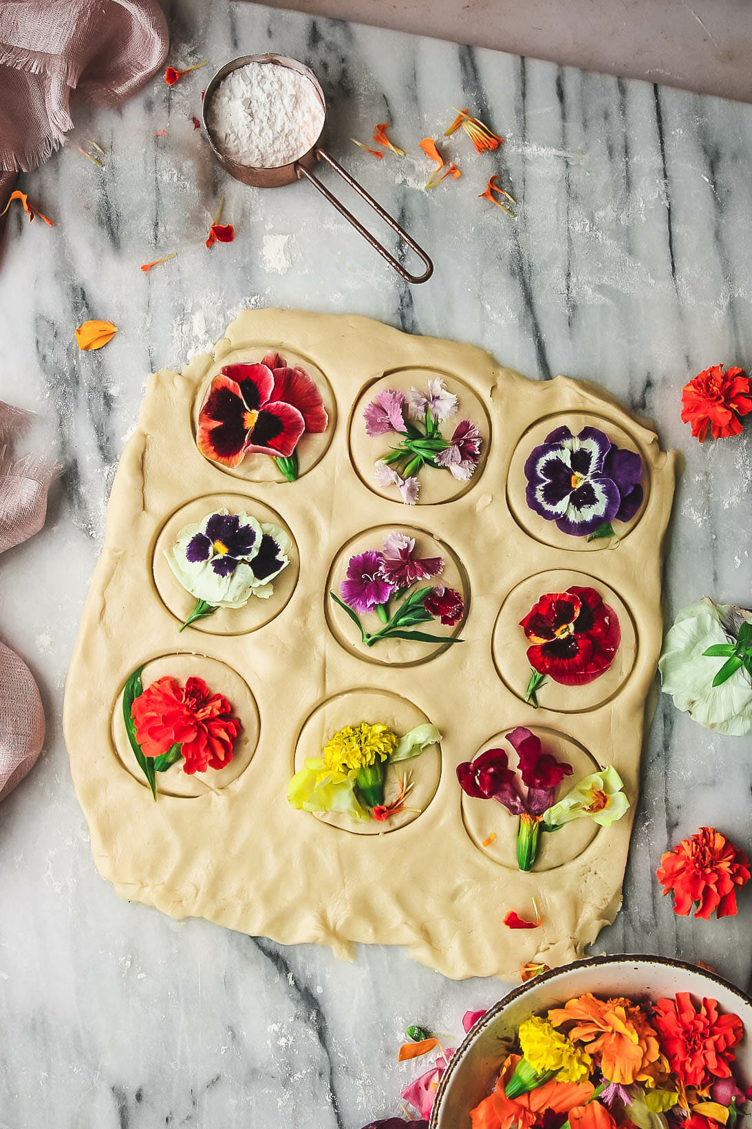 Flower Shortbread Cookies Garlic Head