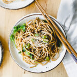 asian noodles with ginger sauce