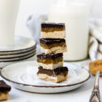 stack of vegan dessert
