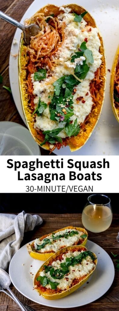 Spaghetti Squash Lasagna Boats Recipe – Garlic Head
