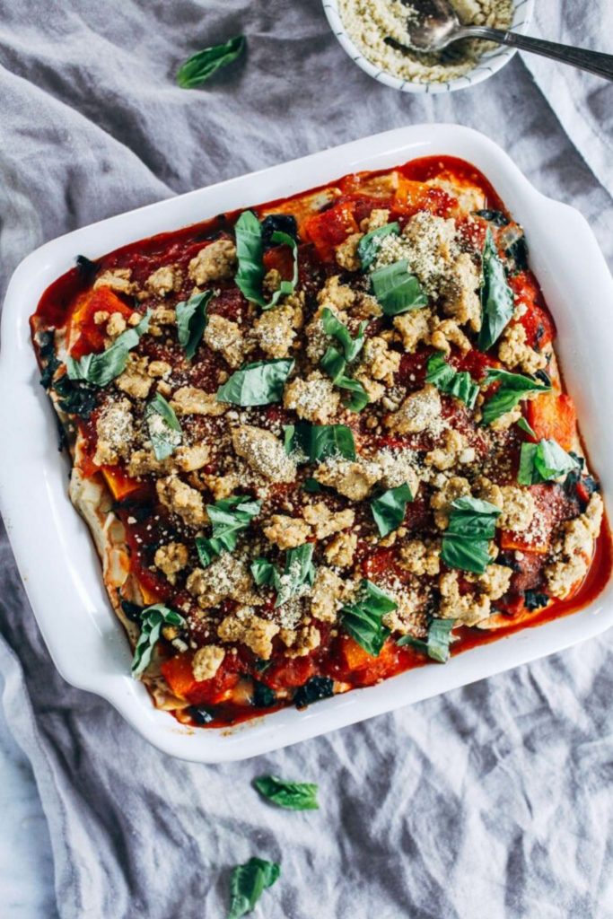 butternut squash and kale lasagna 