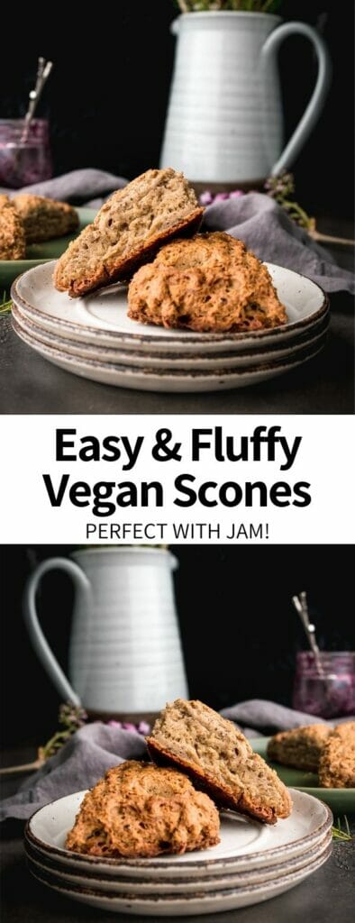 Vegan scones are delicious breakfast treats that feel fancy but are ready in less than 30 minutes! Fluffy, soft, and totally customizable with add-ins like berries and nuts, this will be your new favorite brunch option. Easily gluten-free if needed!