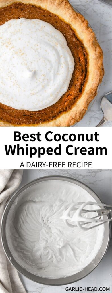 long pin for coconut whipped cream