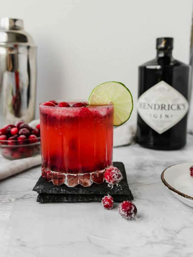 Festive Gin Cranberry Cocktail