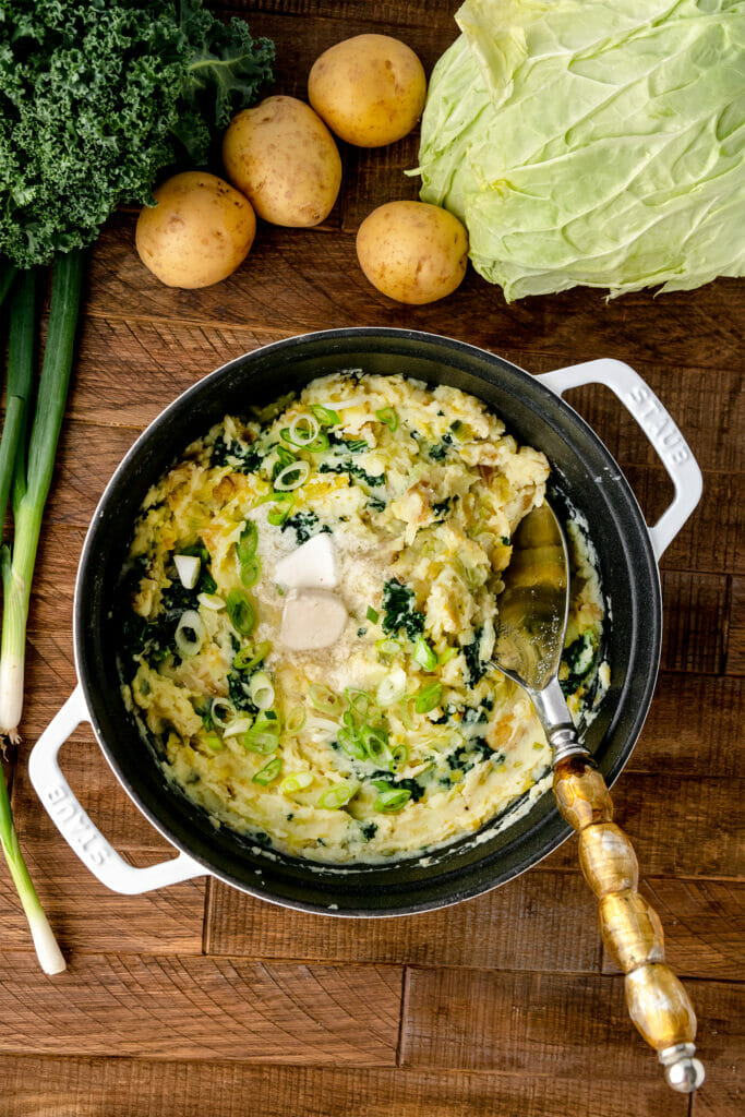 Vegan Colcannon with Leeks Recipe Garlic Head
