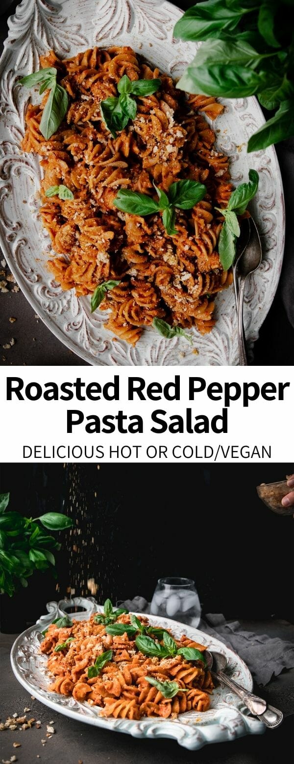Romesco Roasted Red Pepper Pasta Salad Recipe – Garlic Head