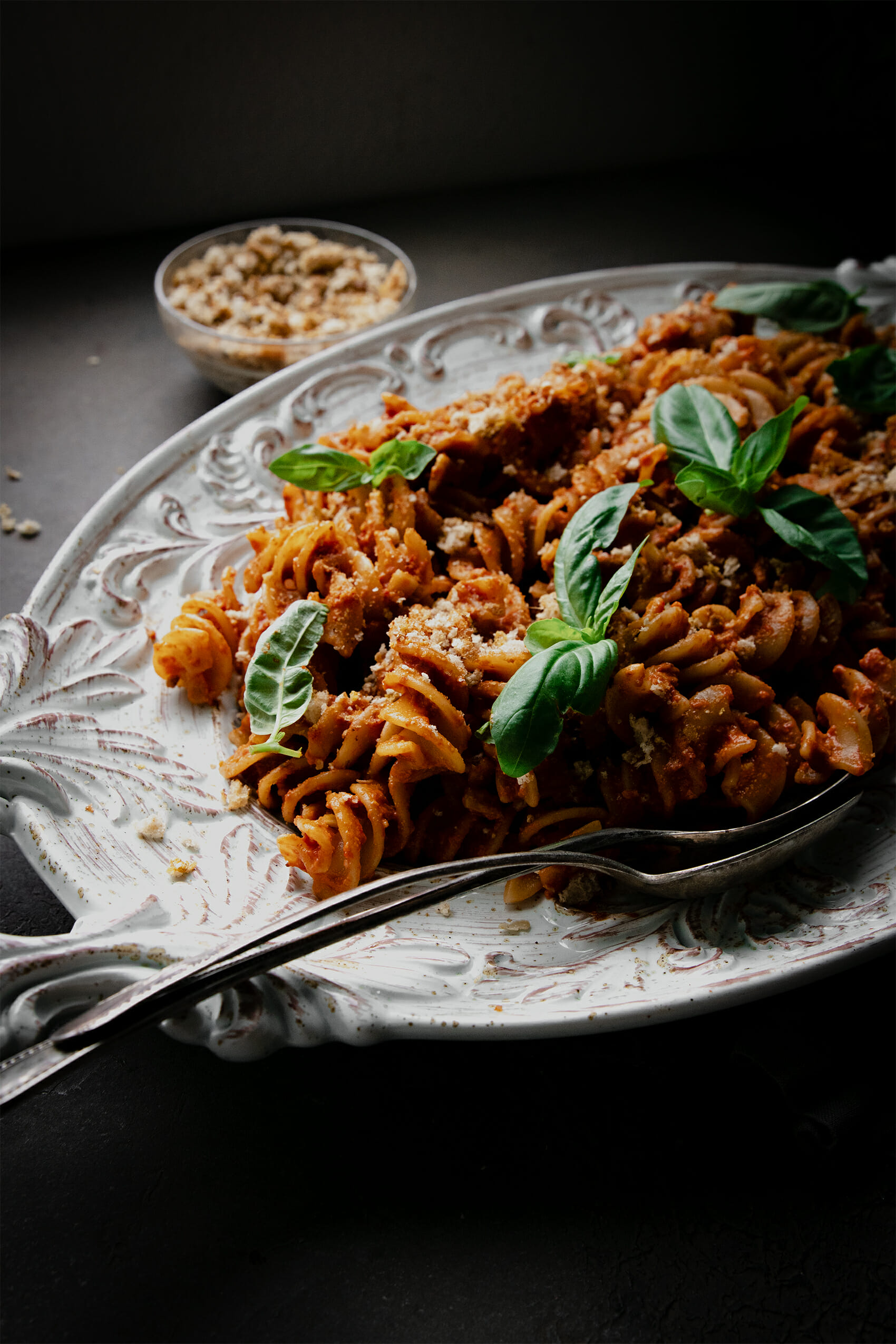 Romesco Roasted Red Pepper Pasta Salad Recipe – Garlic Head